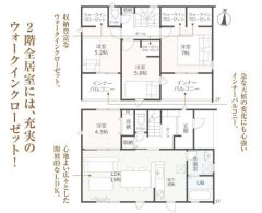 2号棟の間取図はこんな感じになっています
