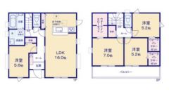 5号棟の間取図はこんな感じになっています