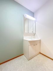 洗面台はシャンプードレッサー仕様です。