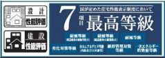 住宅性能表示5分野7項目で最上等級取得。