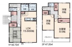 全居室6帖以上で4LDKの広い間取り！