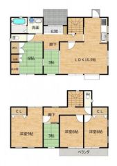 平成9年築の4LDK再生住宅です。