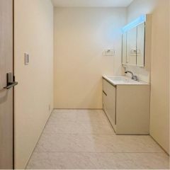 洗面台はシャンプードレッサー仕様です。