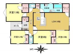 ファミリー層にピッタリな4SLDKの間取