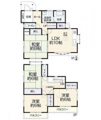 全居室6帖以上、2面採光の4LDKです。