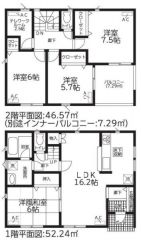 間取図はこんな感じになっています。
