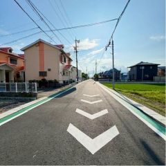 北前面道路から外観を見るとこんな感じ。