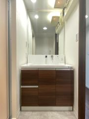 洗面台はシャンプードレッサー仕様です。