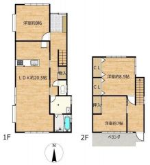 全居室6帖以上の3LDKです。