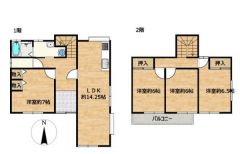 間取図はこんな感じになっています。