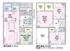 3号棟の間取図はこんな感じになっています