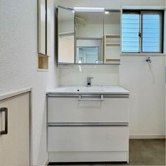 洗面台はシャンプードレッサー仕様です。