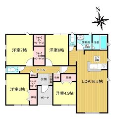 3号棟の間取図はこんな感じになっています