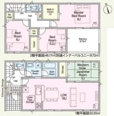 間取図はこんな感じになっています。