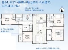 ファミリー層にピッタリな、4LDKです。