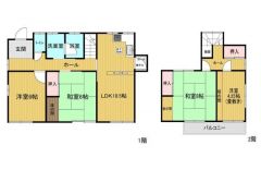 4LDKでお部屋間全体的に広めです。