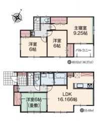 ファミリー層にピッタリな、4LDKです。