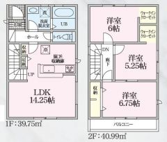 4号棟の間取図はこんな感じになっています