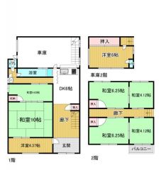 間取図はこんな感じになっています。