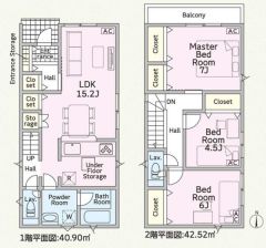 暮らしやすいコンパクトな3LDKです。