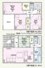 主寝室にWICの付いた4LDKの間取り。