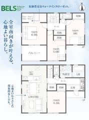 2号棟の間取図はこんな感じになっています