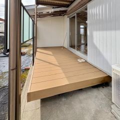ウッドデッキがあるのは嬉しいですね♪
