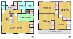 間取り図はこんな感じになっています。