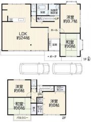 ファミリー層にピッタリな5LDKの間取。