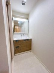 洗面台はシャンプードレッサー仕様です。