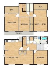 ミサワホーム施工の5LDK再生住宅です。