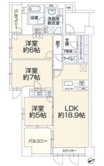 間取図はこんな感じになっています。