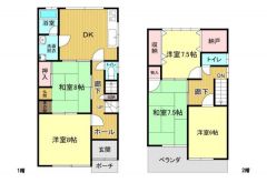 全居室6帖以上で5SDKの間取りです。