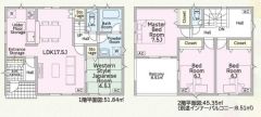 2階全居室が6帖以上ある4LDKです。