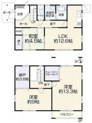 納戸、WIC付で収納豊富な3SLDK。