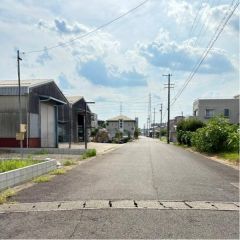 北前面道路から外観を見るとこんな感じ。