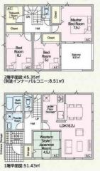 7号棟の間取図はこんな感じになっています