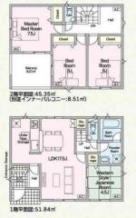 ファミリー層にピッタリな、4LDKです。