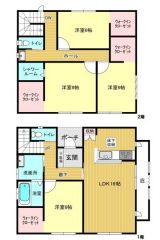 全居室6帖以上でWIC付の4LDKです。
