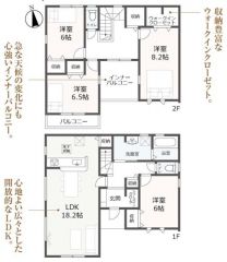 WICの付いた4LDKの間取りです。