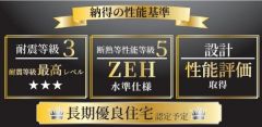 住宅の性能に関して安心仕様のお家です。