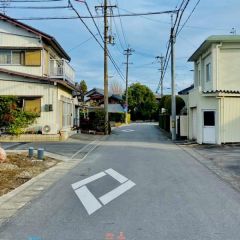 南西前面道路から外観を見るとこんな感じ。