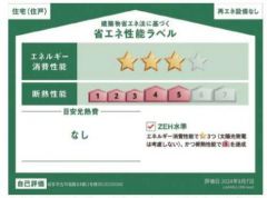 省エネ性能ラベルを取得しているお家です。