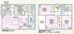 テレワークルームのある4LDKです。