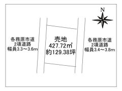 解体更地渡しの住宅用地の区画図です。