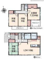 ファミリー層にピッタリな、4LDKです。