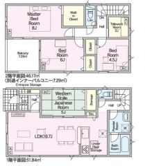間取り図はこんな感じになっています。