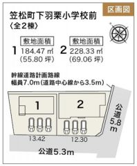 全体区画図はこんな感じになっています。
