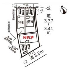 全体区画図はこんな感じになっています。