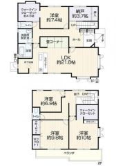 ファミリー層に嬉しい4SLDKの間取り。